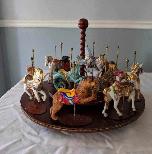 Franklin Mint Carousel, 12 Carousel Horse & Animal
