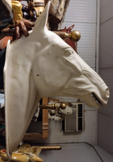 Life Size Horse Head on Plaque 38" tall [ clone ]