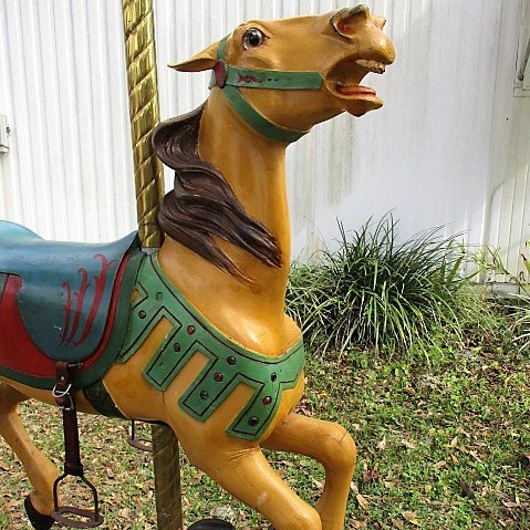 Illions Supreme Jumper Stargazer, 48" long Park Paint