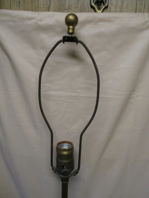 Mid Century Wood Carved Horse Head Lamp