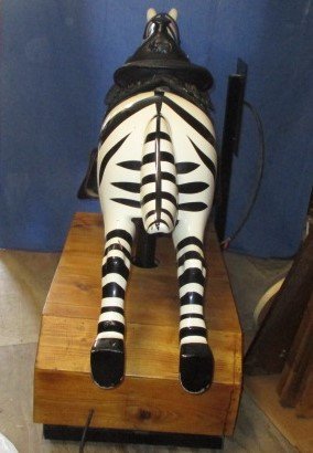 Coin Operated Zebra Kiddie Ride