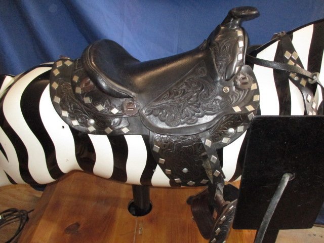 Coin Operated Zebra Kiddie Ride