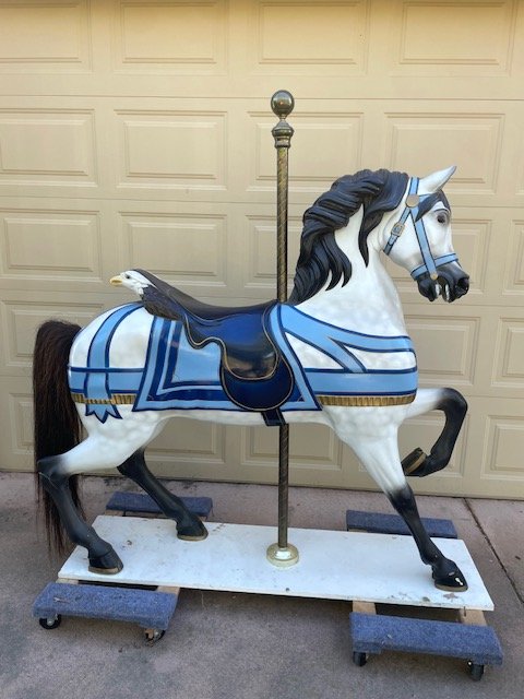 Dentzel Stander Carousel Horse Antique  ,Arabian Stallion