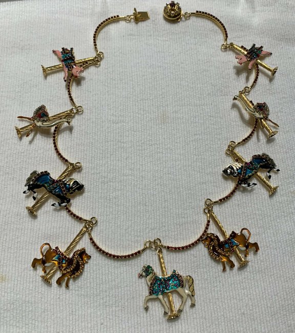 Carousel Necklace by Lunch at the Ritz 22k plated