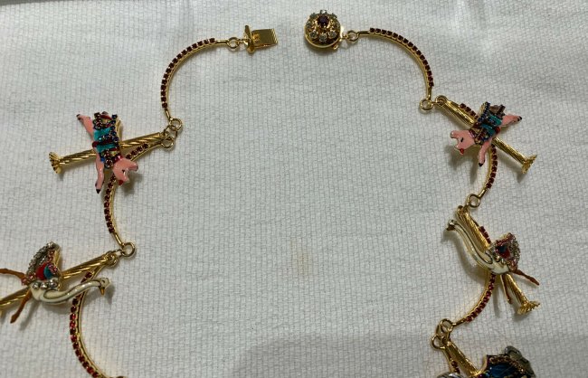 Carousel Necklace by Lunch at the Ritz 22k plated