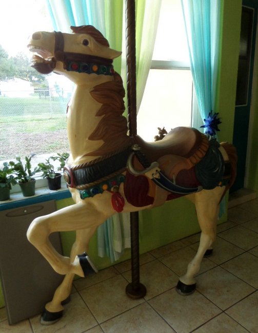 Carousel Horse  Muller Military Style Stander Contemporary Carving