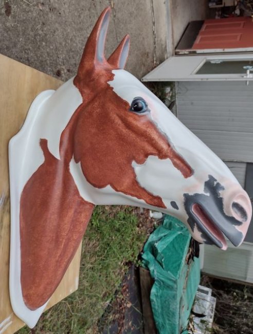 Horse Head  Life Size ,Custom Painted