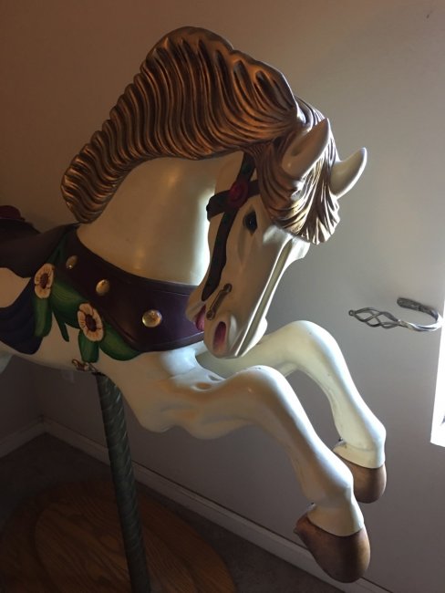 Parker Flowered Jumper Carousel Horse