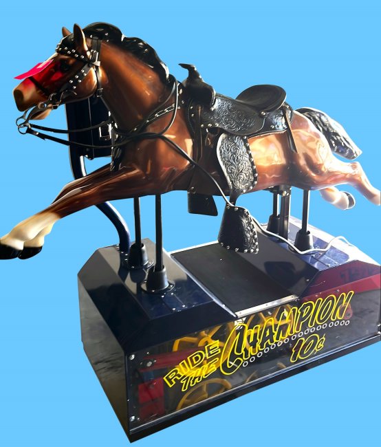 Plexiglass Sided Champion Coin-Op Horse