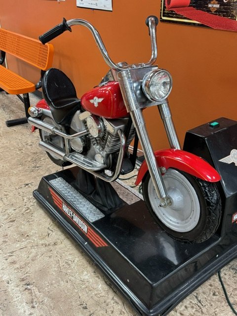 Red Harley Davidson Kiddie Ride Coin Operated