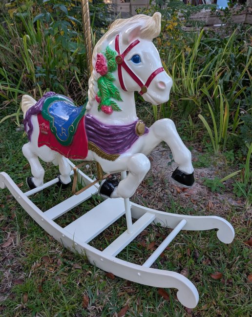 Carousel Rocking Horse, Rosey