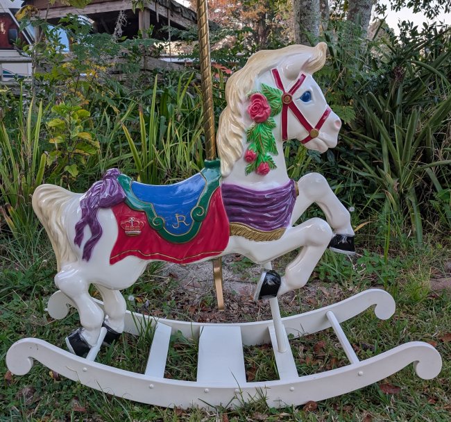 Carousel Rocking Horse, Rosey