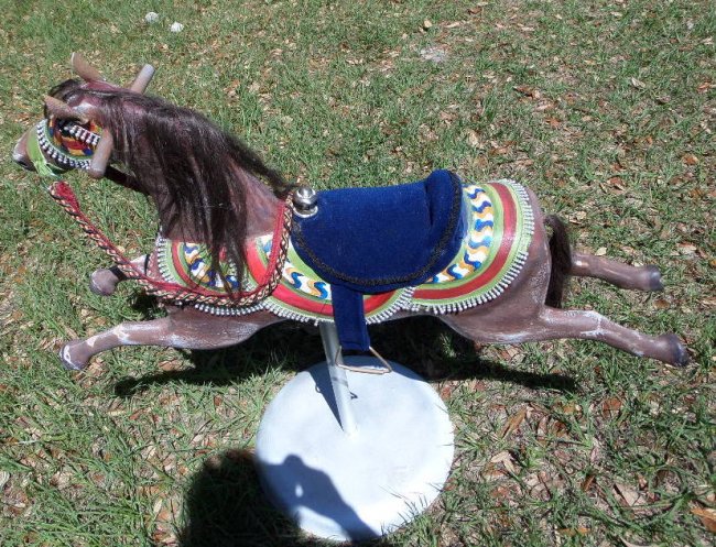 Vintage Rocking Horse in Arabian Costume
