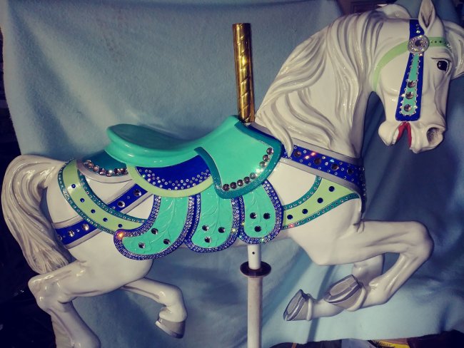 Swarovski Crystal Carousel Horse