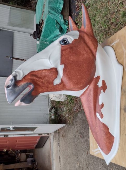 Horse Head  Life Size ,Custom Painted