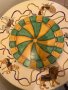 Hand Painted Rotating Carousel End or Small Coffee Table