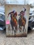 Horse Racing Art, Derby Day ,extra large pieces
