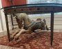 Carousel Horse Dining Room Table, 66 inch Diameter