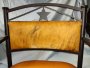 Leather & Cowhide Bar Chairs, old Western Cowboy Decor, Pair
