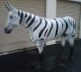 Life Size Fiberglass Zebra