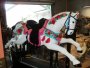 Custom Flowered Coin Operated  kiddie Ride Horse