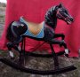 Dentzel Prancer, Antique Wood Carousel Horse on Rockers