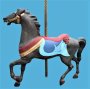 Carousel Horse Stander, Dentzel Listner, fiberglass Stripped