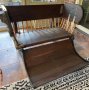 Eli Ferris Wheel Seat , restored in stained Wood B
