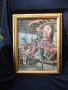 Painting, Carousel Horse and Child Oil  15x19