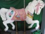 Carousel Rocking Horse with Flowers, Adult Size  Fiberglass B