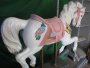 Carousel Rocking Horse with Flowers, Adult Size  Fiberglass B