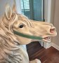 Dentzel Mare, Prancer Sweet Face, Antique White