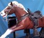 Coin-operated Kiddie Ride Horse Saddle Set Black