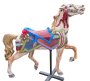 Flowered PTC Stander Stargazer Gold Mane & Tail, Fiberglass