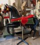 Looff Inner Row Prancer Carousel Horse, Black & Red