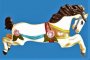 Parker Chariot Carousel Horse Fiberglass