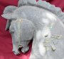Half Carousel Horse Head Stone Finish