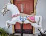 Pretty Pony Carousel Horse Contemporary Carving